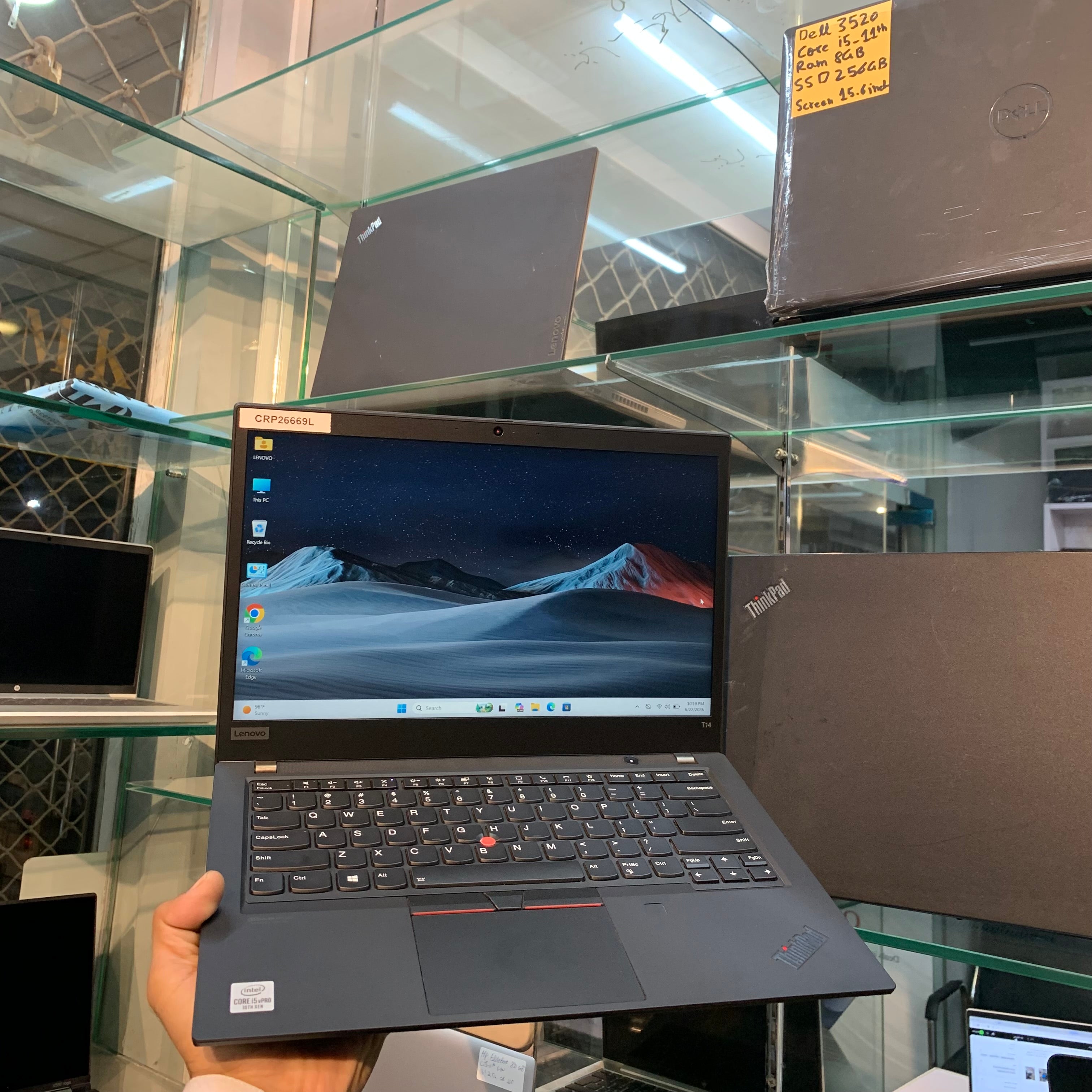 Lenovo ThinkPad T14 Gen 1 | Core i5 10th Gen | 08GB RAM | 256GB NVMe SSD | 14" FHD FPS |